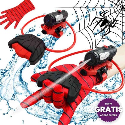 GUANTES DE SPIDERMAN LANZA AGUA
