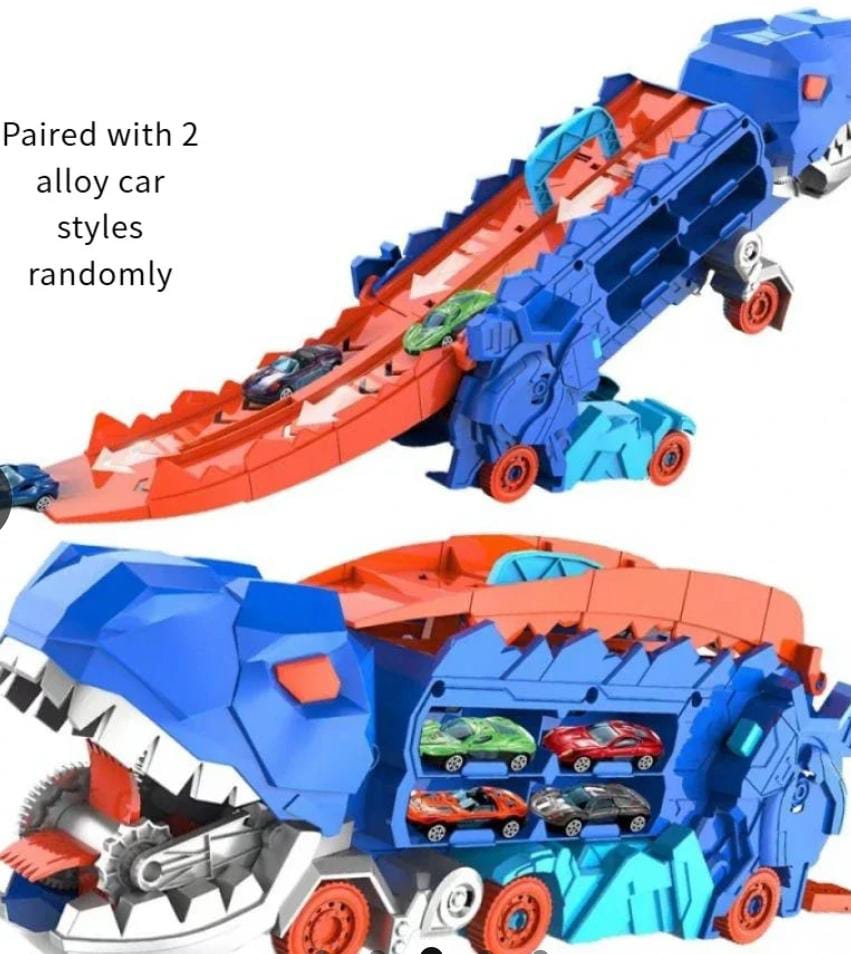 DINO CAR 3 EN 1 + KIT DE 10 AUTOS DE REGALO