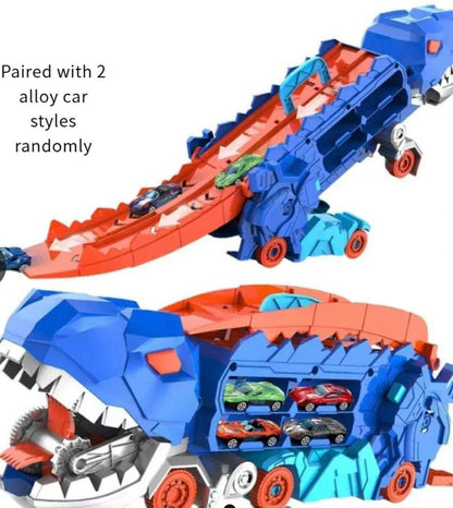 DINO CAR 3 EN 1 + KIT DE 10 AUTOS DE REGALO